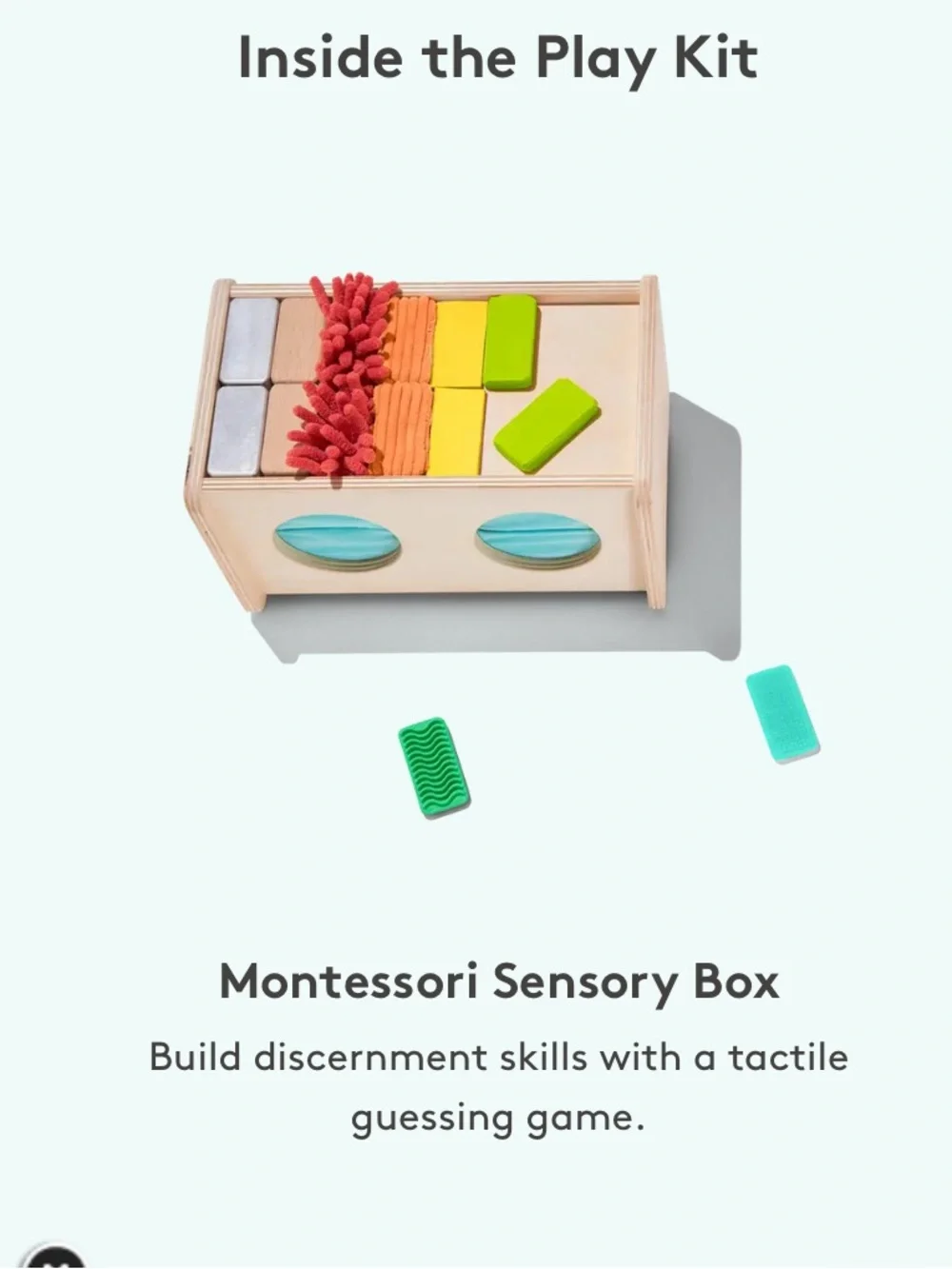 Lovevery Montessori Wooden Sensory Box / EUC